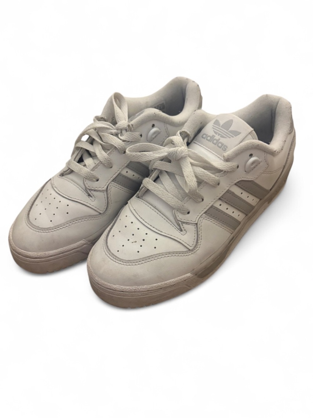 adidas Women’s White/Gray Low-Top Sneakers
